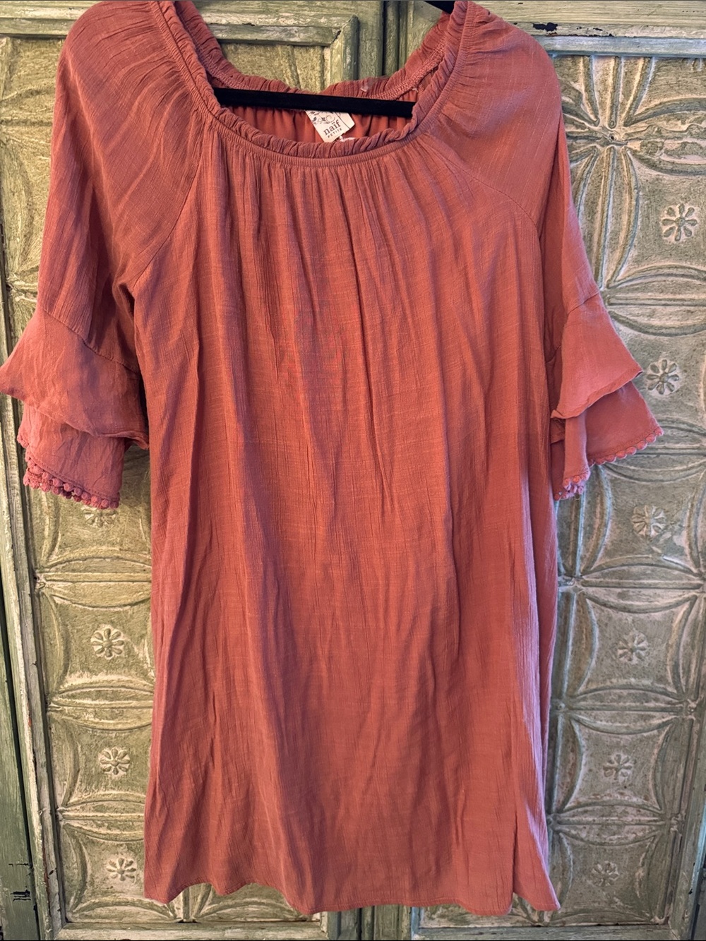 Naïf dress. Large. Rust color